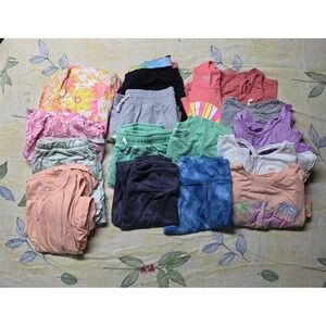 Cat & Jack Wonder Nation Girls Clothing Lot 16pc XXL 18 XL 14/16 Tee Jogger Set
